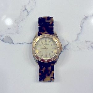 Anne Klein tortoise shell watch